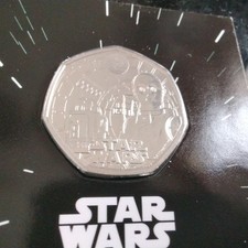 Star Wars 2023 R2-D2 C-3PO 50p Brilliant Uncirculated Limited Edition