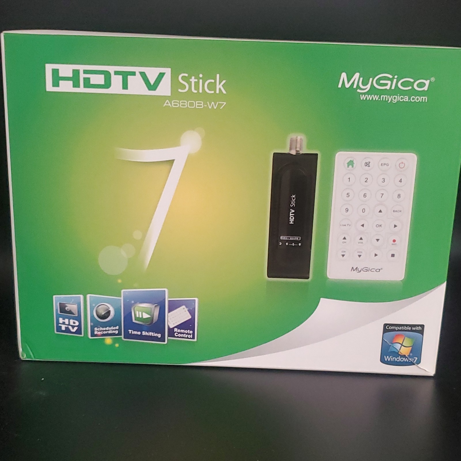 MyGica HDTV Stick A680B-W7 USB TV Tuner ATSC QAM Digital USB 2.0