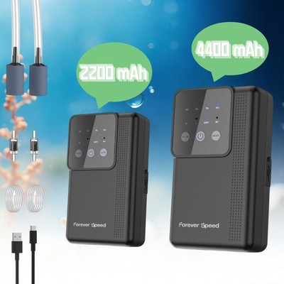 2200/4400mAh Aquarium Sauerstoffpumpe 3W Aquarium Luftpumpe Sauerstoff USB DE