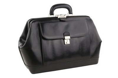 TIME RESISTANCE Hamlet Herren Tasche OS schwarz Vachetta Leder großer Arzt UVP350*