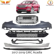 Front Bumper Cover Paintable & Grille Assembly For 2017-2019 GMC Acadia