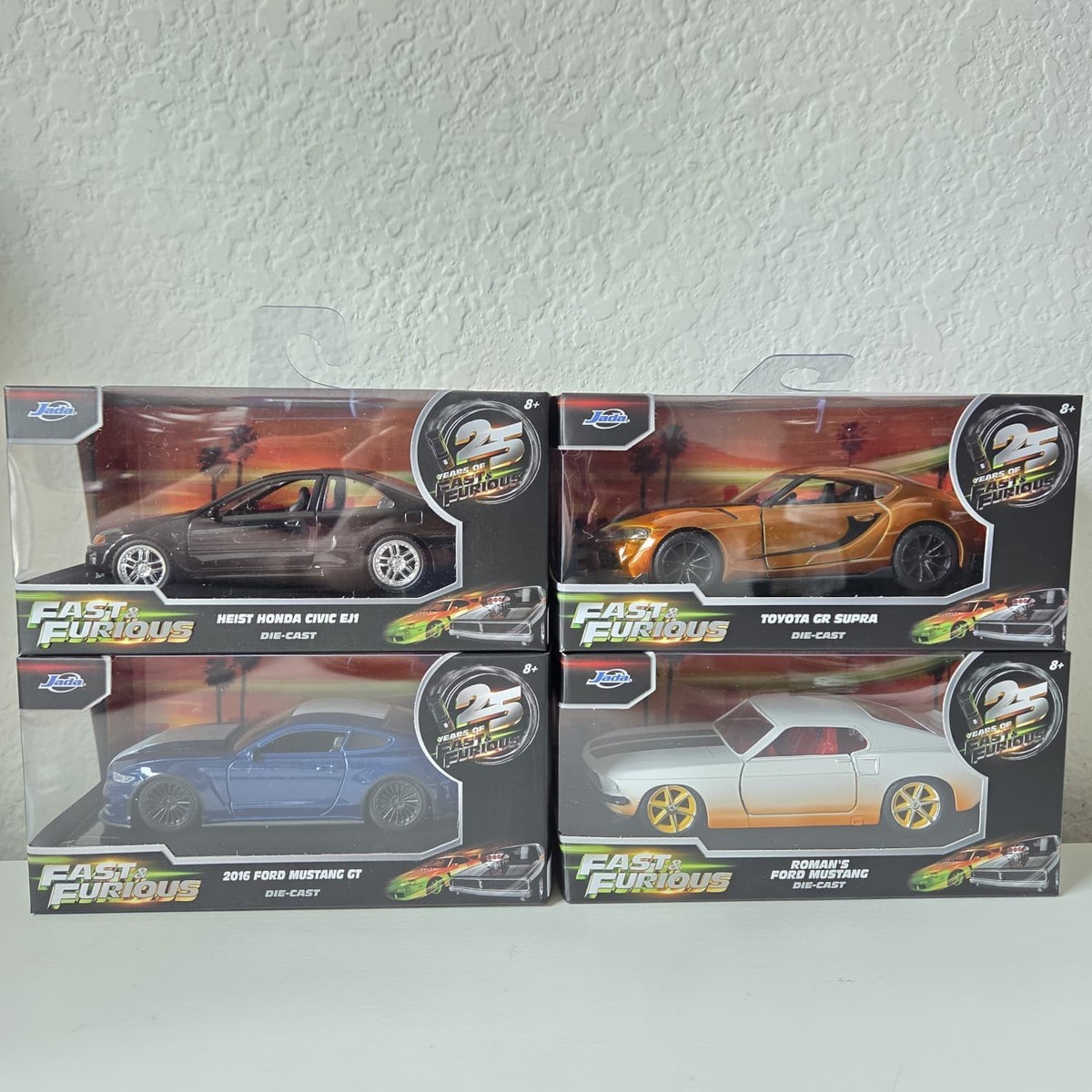 Jada Toys 2026 1/32 Scale 25 Years of Fast & Furious complete set