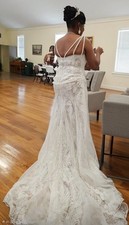 Wedding Dress With Jewelry And Heels
