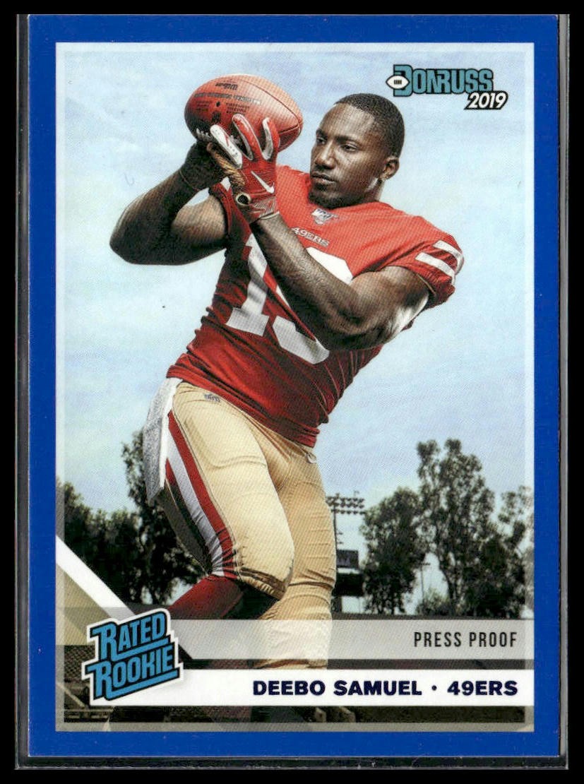 2019 Donruss #317 Deebo Samuel Press Proof Blue