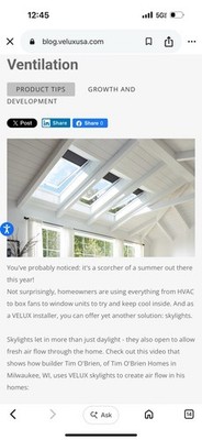 VELUX FCM 3434 Fixed Curb Mount Skylight Pine Frame Gray, Low-E, Flashing