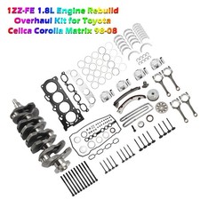 1ZZ-FE 1.8L Engine Rebuild Overhaul Kit for Toyota Celica Corolla Matrix 1998-08