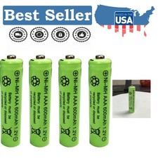 High Capacity 600mAh AAA Rechargeable Batteries - Perfect for Solar Light Use