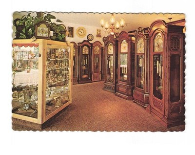 The Clock Shop Huntington Beach CA vintage postcard unposted