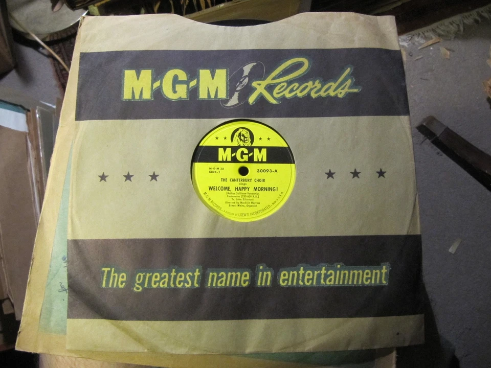 Macklin Marrow CANTERBURY CHOIR Easter Hymn Welcome Happy Morning MGM Album 20 - Image 4 of 4