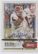 2016 Panini Classics Significant Signatures Silver 14/25 Keith Marshall Auto 0c2