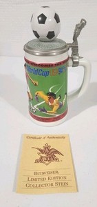 Anheuser Busch WORLD CUP USA 94 COMMEMORATIVE STEIN Budweiser Collector Mug