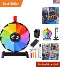 Interactive 12 Inch Prize Wheel - Ideal for Fun Games & Educational Activities