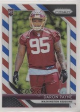 2018 Panini Prizm Rookie Red White & Blue Prizm Daron Payne #245 7zf
