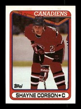  1990 Shayne Corson 27 Canadiens 58 Topps Hockey Sports Trading Card 