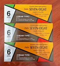 PAON SEVEN-EIGHT CREAMY TYPE HAIR COLOR DARK BROWN  6 - Pack of 3 
