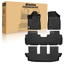 For 2008-2013 Toyota Highlander TPE Floor Mats Liner 4PCS New 3D Front & Rear
