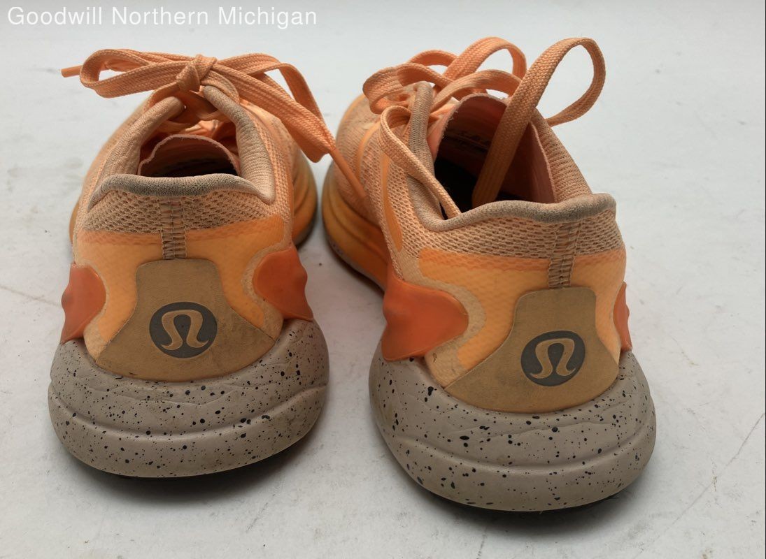Lululemon Peach/orange Solid Running Athletic Sho… - image 3