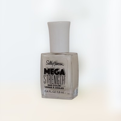 Sally Hansen MEGA STRENGTH NAIL COLOR POLISH LACQUER 006 STAY CLASSY Pearl White