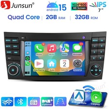 BENZ Autoradio Android 15 GPS DAB+ Für Mercedes Benz Klasse E/CLS/G W211 W219 BENZ Autoradio Android 15 GPS DAB+ Für Mercedes Benz Klasse E/CLS/G W211 W219