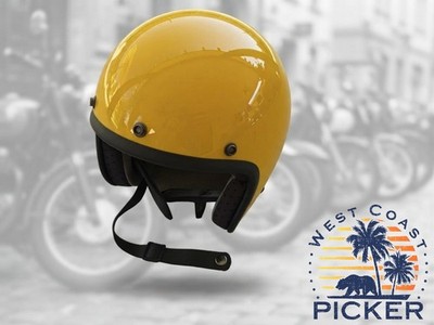 Biltwell Bonanza Yellow Helmet Size XL 61-62cm Model BH-YEL-GL-DOT (2017)