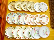 20 xVINTAGE MISMATCHED SIDE/TEA/BREAD PLATES JOB LOT WEDDING BULK CROCKERY