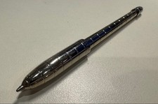 Louis Vuitton Ballpoint Pen Silver Used Authentic Ready to Use Excellent