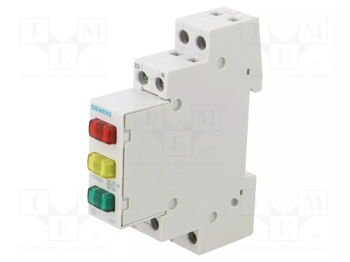 Voltage indicator; for DIN rail mounting; 230VAC