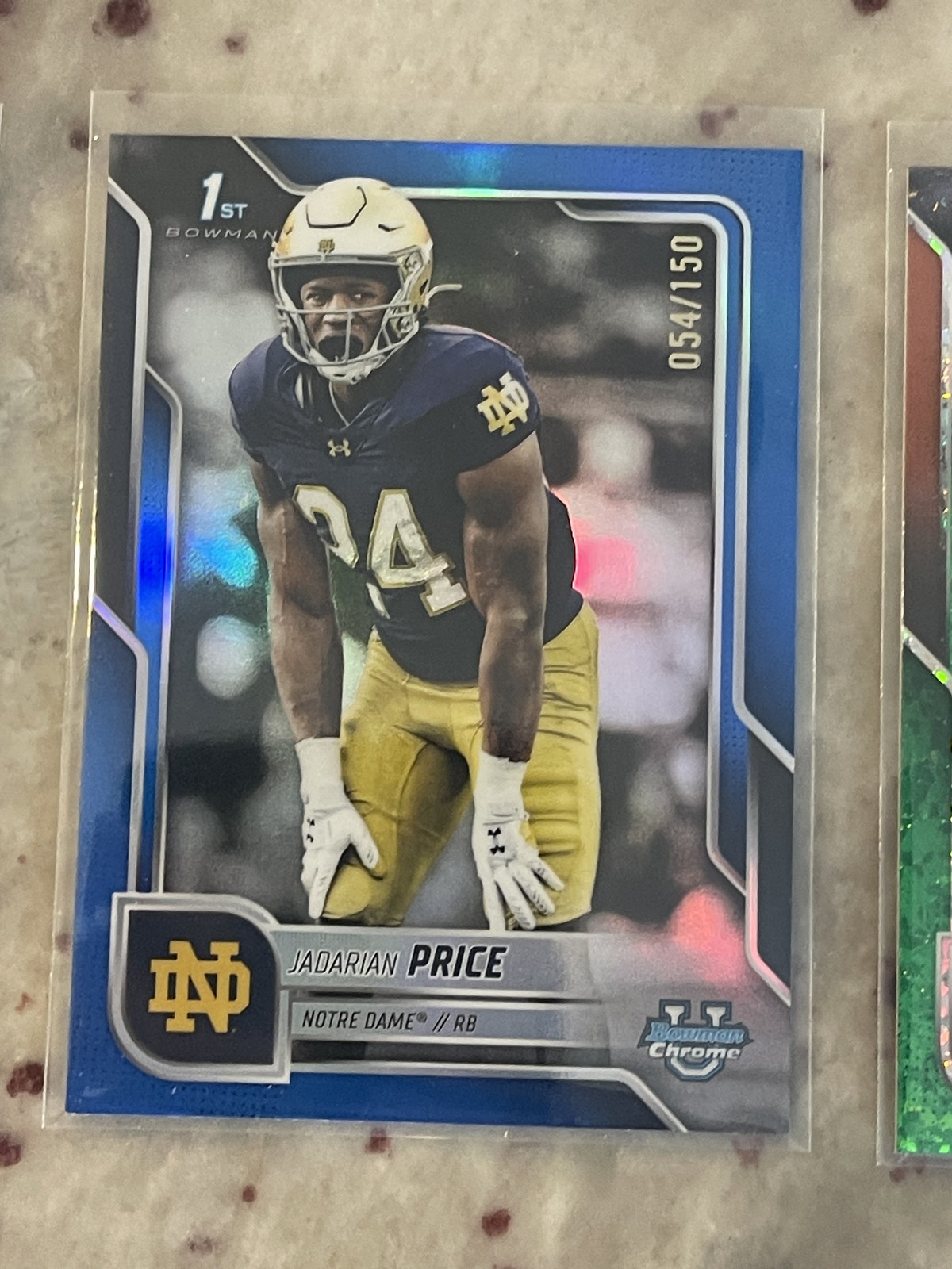 2025 Bowman Chrome U University Jadarian Price 1st Blue /150