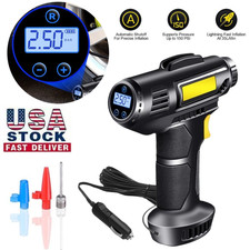 Air Compressor Tire Inflator 150 PSI Fits Car Air Pump Portable Electric Digital