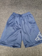 Adidas Shorts Mens Medium Blue Mesh PRIMEGREEN Athletic Training Gym Lightweight