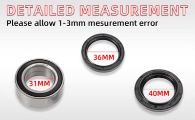 Honda Rancher Rims All Balls Front Wheel Bearing & Seal Kit For Honda TRX350 Rancher (2000-2006) - 2 Kits 2006 Honda Rancher 350 Plastic - Foto 12