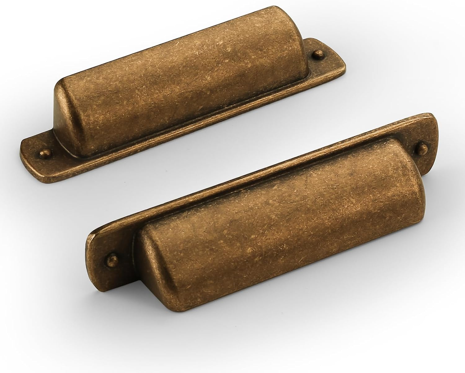 10 Pack 3 Inch(76Mm) Antique Brass Kitchen Cabinet Handles, Cabinet Cup Pulls Ki