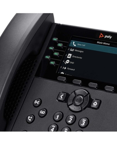 Polycom VVX 450 IP Phone 12 lines, Black rrp£130 New Without Box - 第 3/3 張圖片