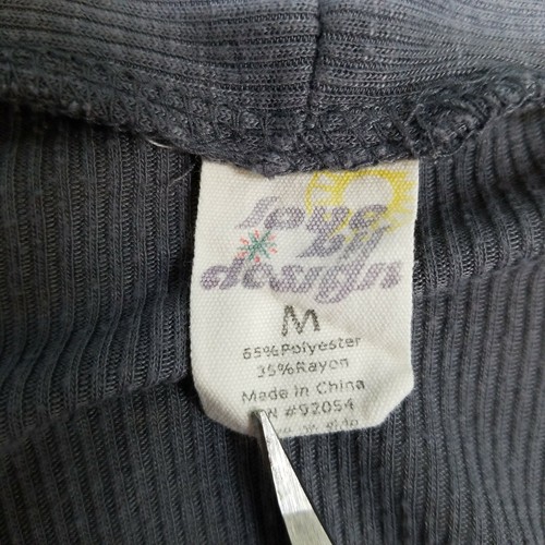 Love By Design Cardigan Sweater Womens Medium Gray Pockets Open Front Buttons - Picture 6 of 7