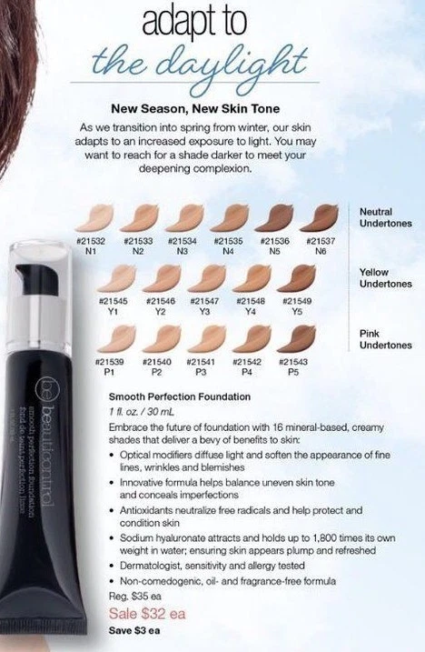 Beauticontrol Smooth Perfection Foundation 1 FL. OZ./30 mL New in Box - Image 3 of 4