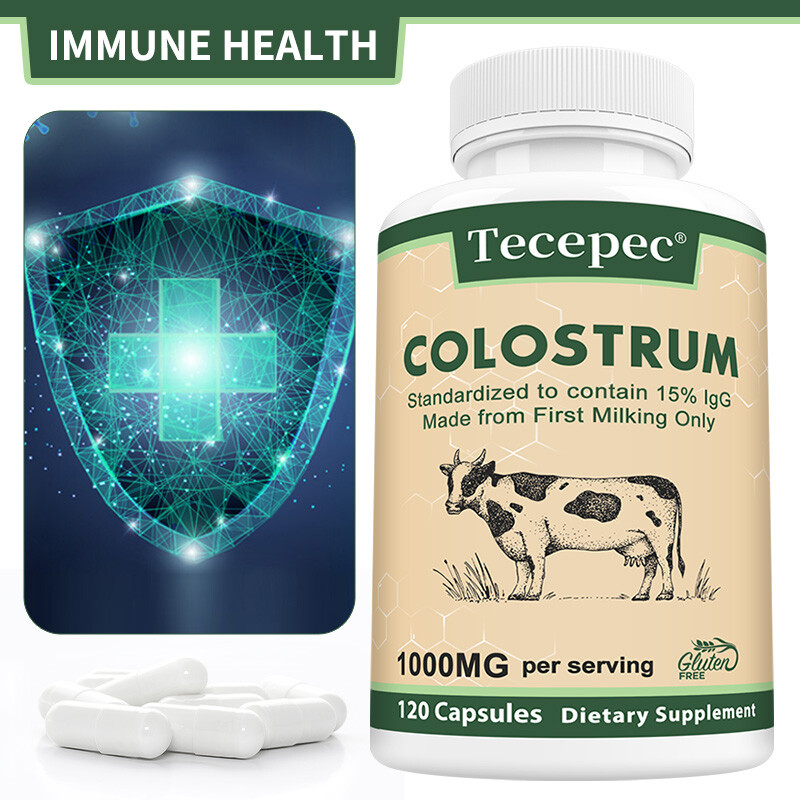Capsule Colostro Bovino 1000 Mg - Supporto Digestivo, Salute Pelle e Intestino