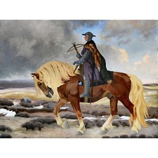 Schloss Moller Niels Ebbesen Pferd Dänisch Großer Leinwanddruck 46x61 cm