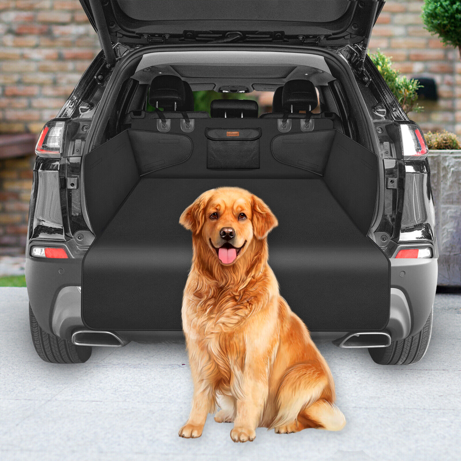 Kofferraumschutz Hund mit Ladekantenschutz Hundedecke Autoschondecke Schutzdecke