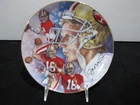 Joe Montana - RH Gartlan - Michael J. Taylor Signed original art Remarque Plate