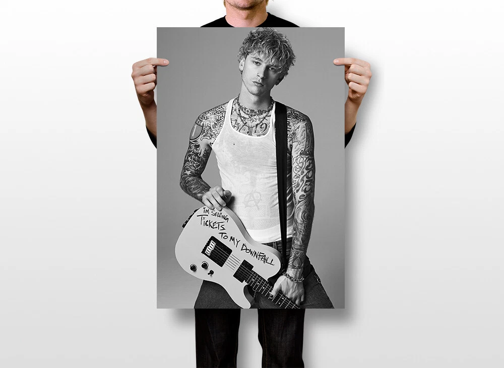 Mgk Machine Gun Kelly Usa Rapper Star Wall Art Home Decor