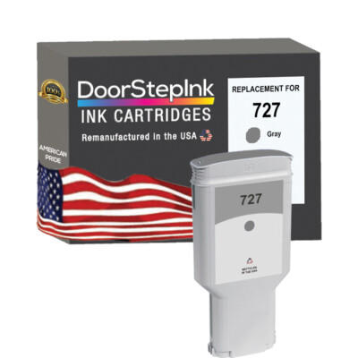 DoorStepInk Compatible Ink Cartridges For HP 727 Gray 300mL-USA