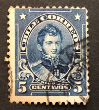 1911 Chile O'Higgins 5c Blue