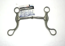 Classic Equine Stainless Steel  Tom Thumb Training Bit  w/ Copper Inlays    5"