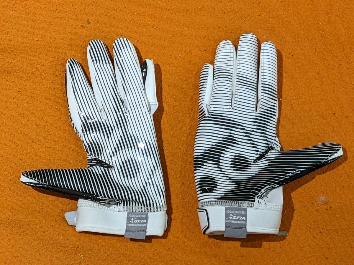 adidas Adult ScorchLight 6.0 Football Gloves White Black Adult