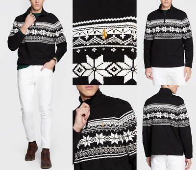 【XL】Polo by Ralph Lauren nordic sweater POLO RALPH LAUREN Norweger Pullover Troyer Sweater Sweatshirt