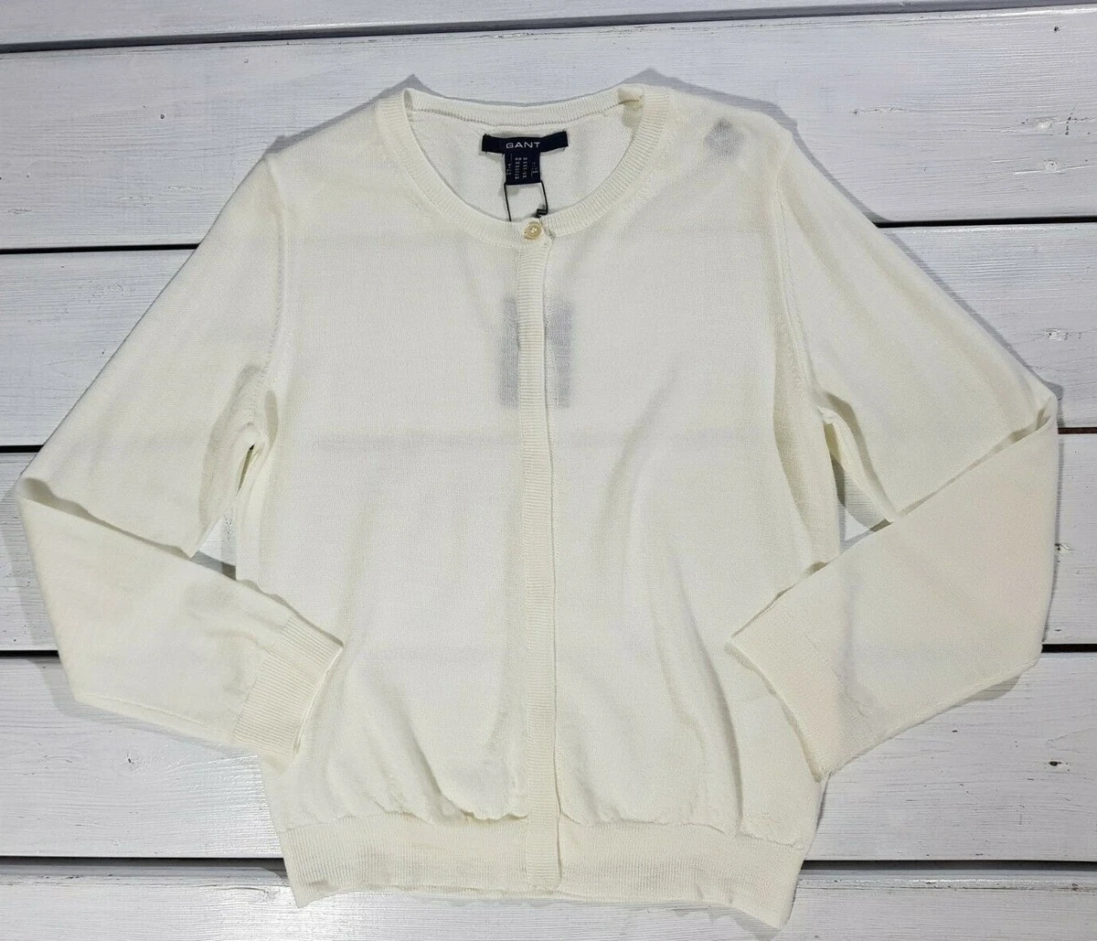 Cream fine sales knit cardigan
