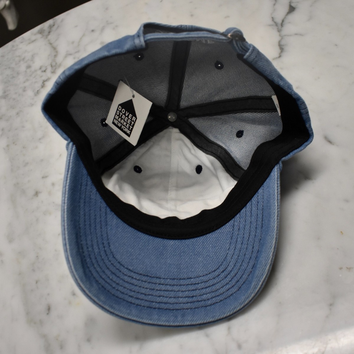 NWT Supreme New York License Plate Logo 6-Panel Hat Blue