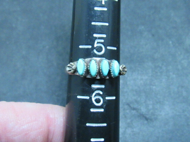native american turquoise ring - image 1