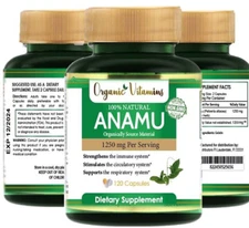 ORGANIC Anamu Natural Supplement Detoxifier & Immune Support 120 Capsules 1250MG