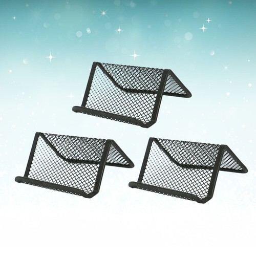 3pcs Portable Iron Net Name Business Holder Name Organizer Business - Afbeelding 7 van 12